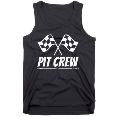 Funny Race Track Pit Crew Racing Mechanic Car Parties Tank Top