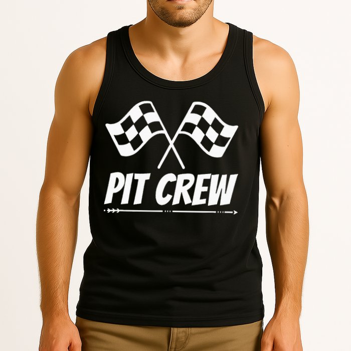 Funny Race Track Pit Crew Racing Mechanic Car Parties Tank Top