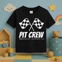 Funny Race Track Pit Crew Racing Mechanic Car Parties Toddler T-Shirt