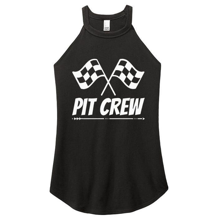 Funny Race Track Pit Crew Racing Mechanic Car Parties Women’s Perfect Tri Rocker Tank