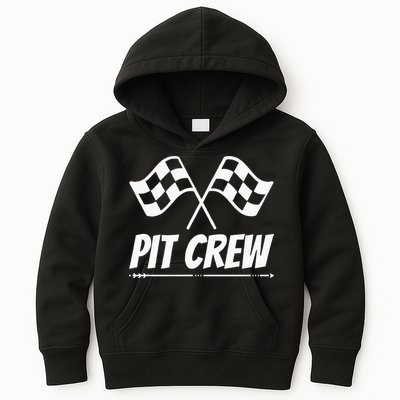 Funny Race Track Pit Crew Racing Mechanic Car Parties Kids Hoodie