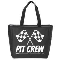 Funny Race Track Pit Crew Racing Mechanic Car Parties Zip Tote Bag