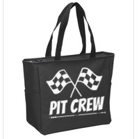 Funny Race Track Pit Crew Racing Mechanic Car Parties Zip Tote Bag