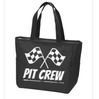 Funny Race Track Pit Crew Racing Mechanic Car Parties Zip Tote Bag