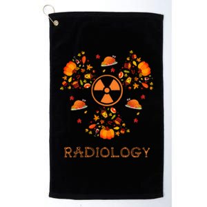 Fall Radiology Thanksgiving Radiologist Xray Pumpkin Platinum Collection Golf Towel