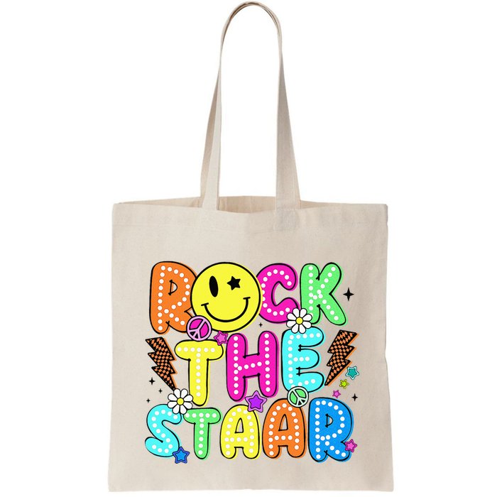 Funny Rock The Test Testing Day Teacher Student Motivational Bag