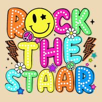 Funny Rock The Test Testing Day Teacher Student Motivational Bag