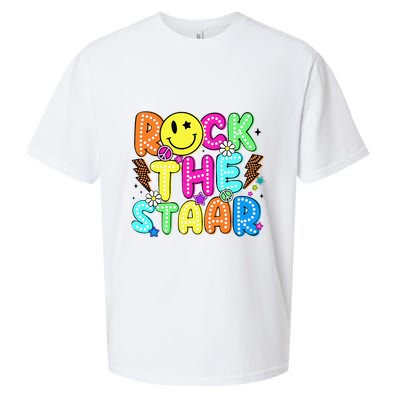 Funny Rock The Test Testing Day Teacher Student Motivational Sueded Cloud Jersey T-Shirt