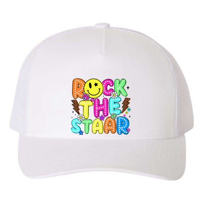 Funny Rock The Test Testing Day Teacher Student Motivational Yupoong Adult 5-Panel Trucker Hat