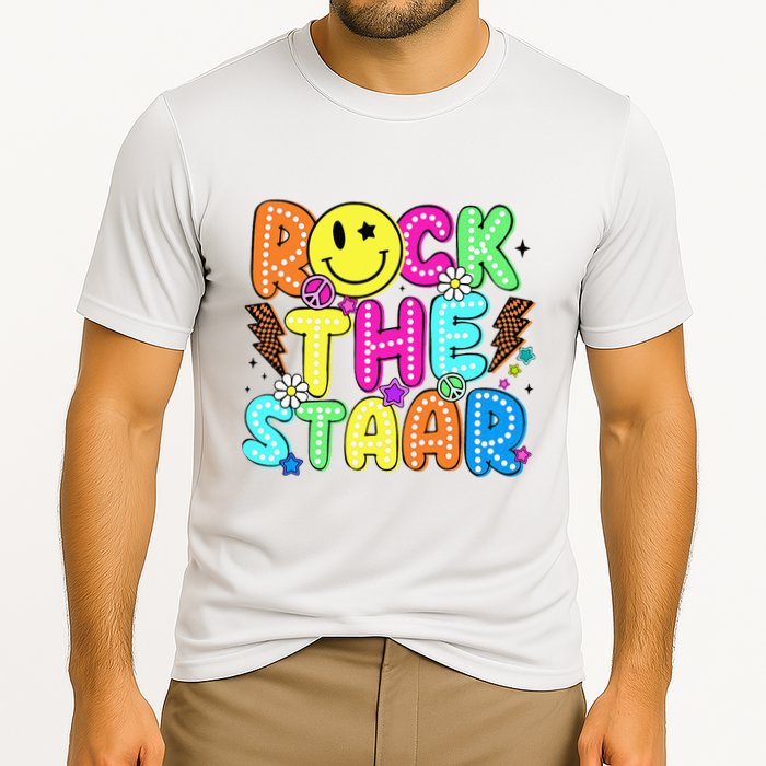 Funny Rock The Test Testing Day Teacher Student Motivational Performance Shirt