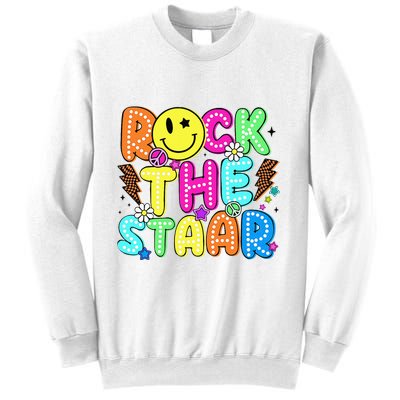 Funny Rock The Test Testing Day Teacher Student Motivational Sweatshirt