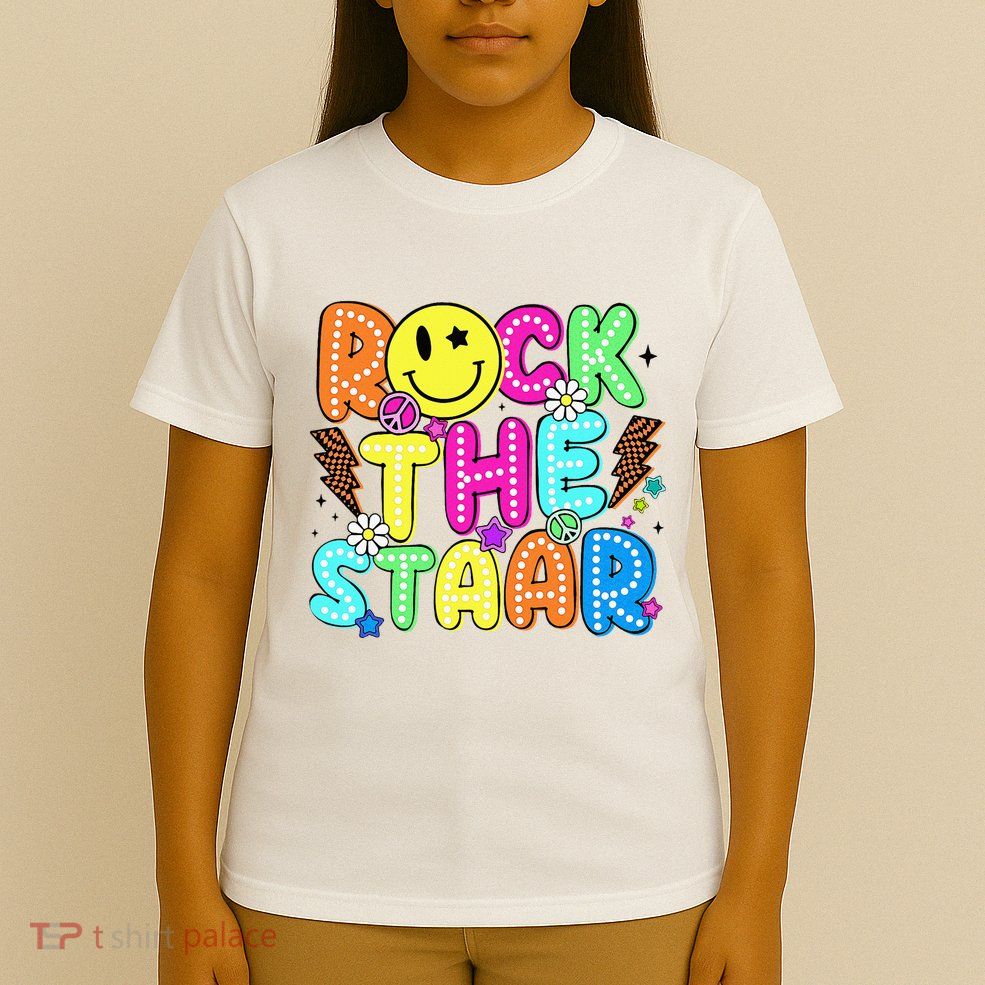 Funny Rock The Test Testing Day Teacher Student Motivational T-Shirt
