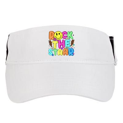 Funny Rock The Test Testing Day Teacher Student Motivational Adult Drive Performance Visor