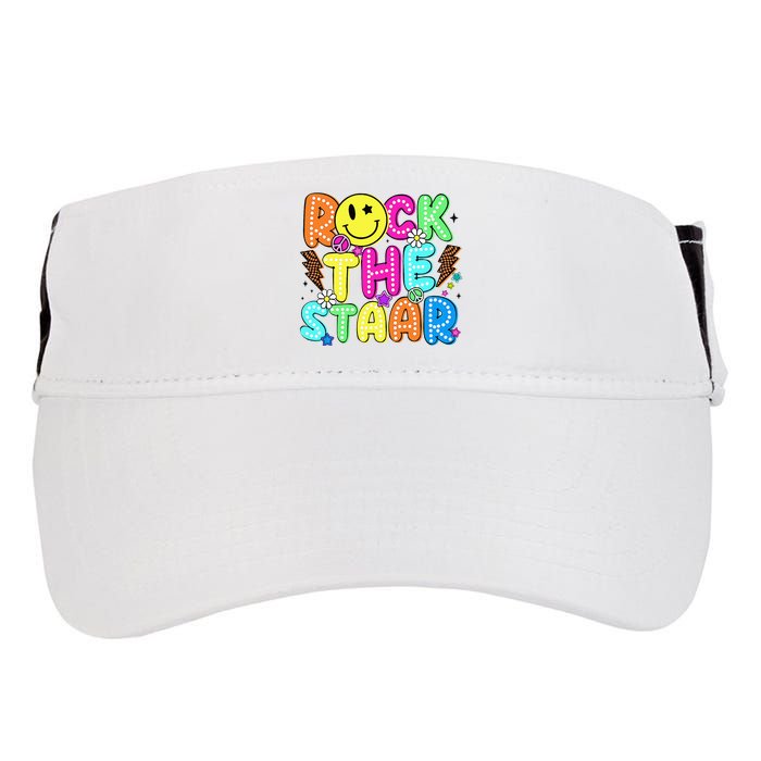 Funny Rock The Test Testing Day Teacher Student Motivational Adult Drive Performance Visor
