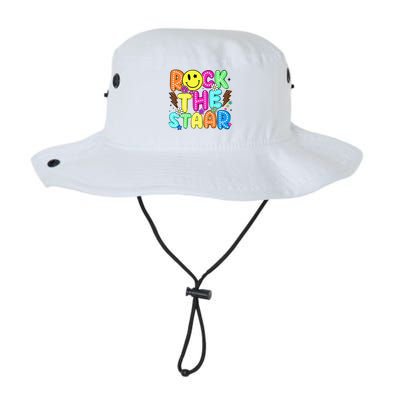Funny Rock The Test Testing Day Teacher Student Motivational Bucket Hat