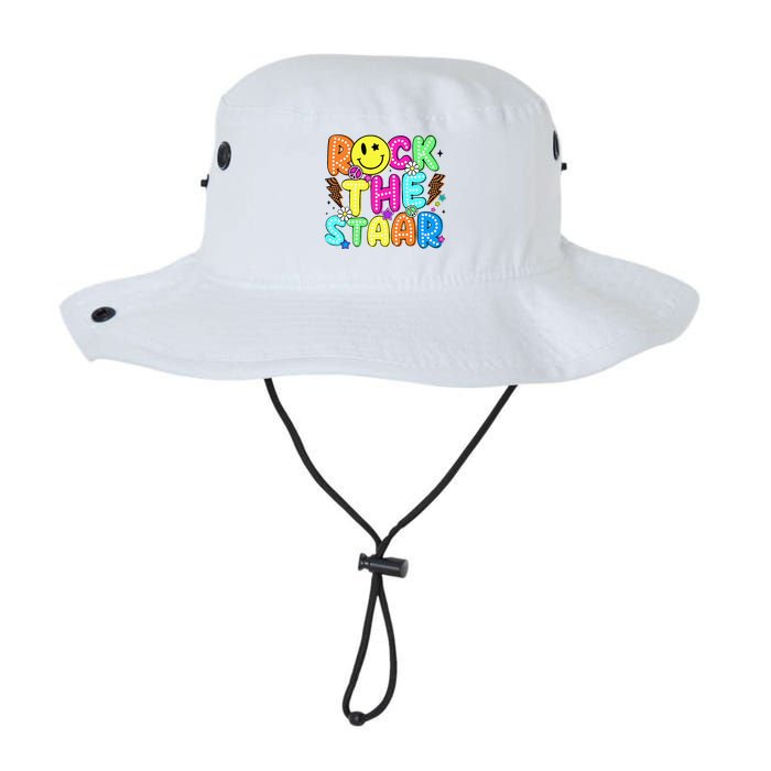 Funny Rock The Test Testing Day Teacher Student Motivational Bucket Hat