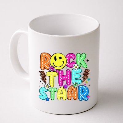 Funny Rock The Test Testing Day Teacher Student Motivational Mug