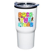Funny Rock The Test Testing Day Teacher Student Motivational Tumbler