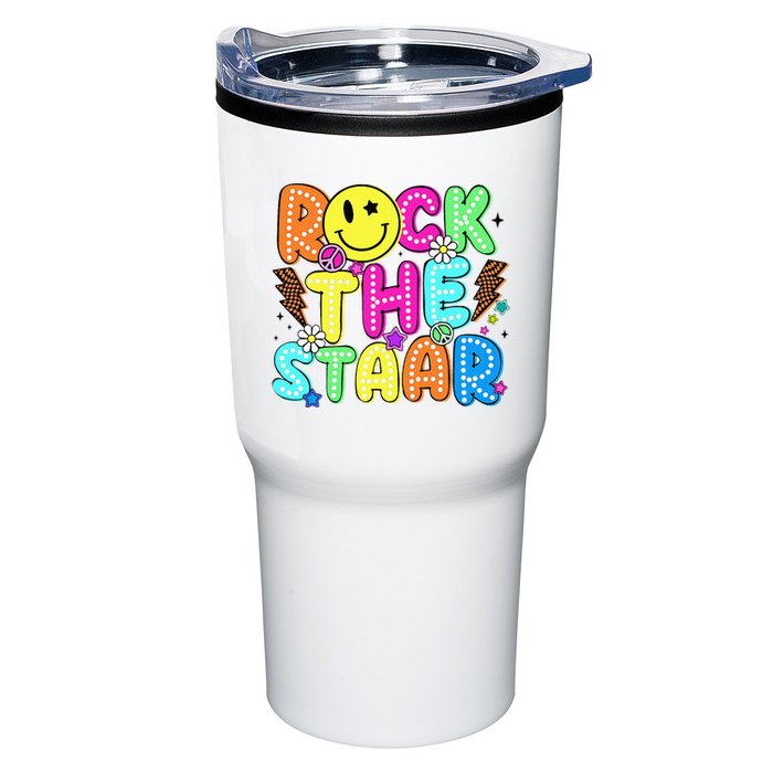 Funny Rock The Test Testing Day Teacher Student Motivational Tumbler