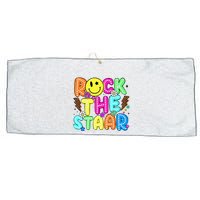 Funny Rock The Test Testing Day Teacher Student Motivational Large Microfiber Waffle Golf Towel
