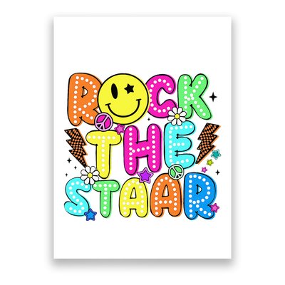 Funny Rock The Test Testing Day Teacher Student Motivational Poster