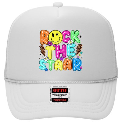 Funny Rock The Test Testing Day Teacher Student Motivational Trucker Hat