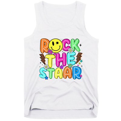 Funny Rock The Test Testing Day Teacher Student Motivational Tank Top
