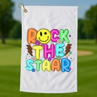 Funny Rock The Test Testing Day Teacher Student Motivational Golf Towel