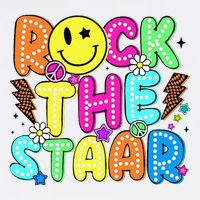 Funny Rock The Test Testing Day Teacher Student Motivational Toddler T-Shirt
