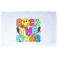Funny Rock The Test Testing Day Teacher Student Motivational Microfiber Hand Towel