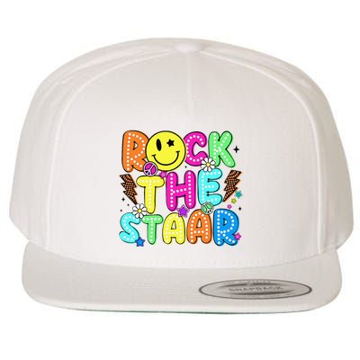 Funny Rock The Test Testing Day Teacher Student Motivational Wool Snapback Cap