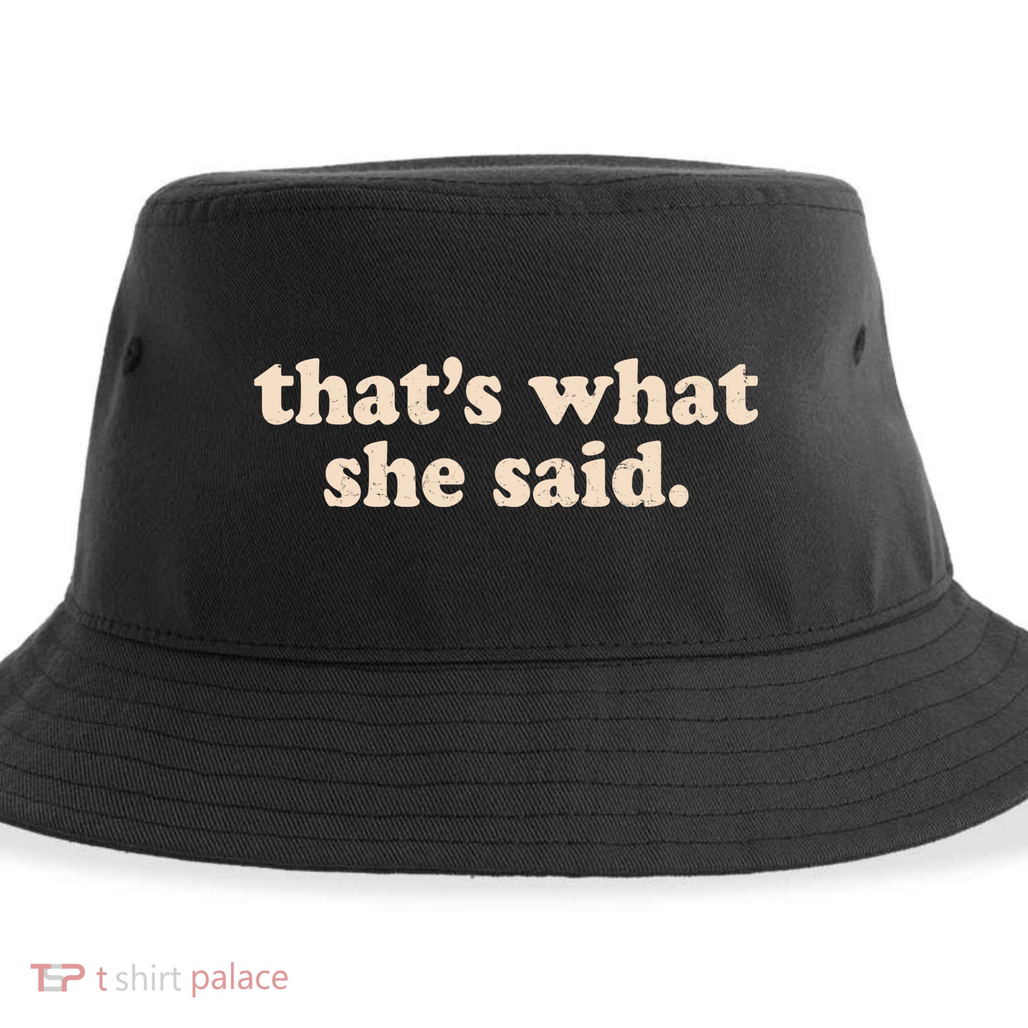 Funny Retro That's What She Said Sustainable Bucket Hat