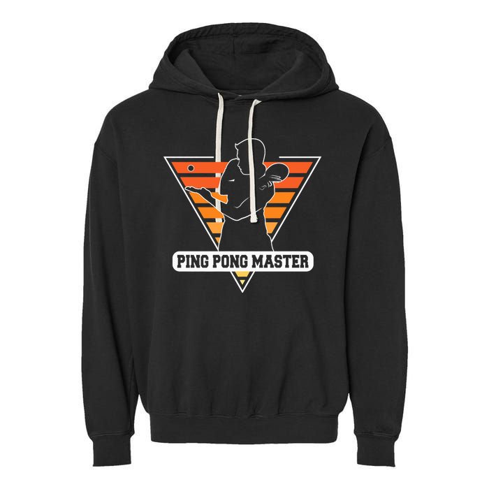 Funny Retro Tabletennis Ping Pong Quote Ping Pong Master Premium Garment-Dyed Fleece Hoodie