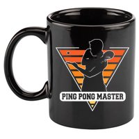 Funny Retro Tabletennis Ping Pong Quote Ping Pong Master Premium 11oz C Handle Ceramic Mug