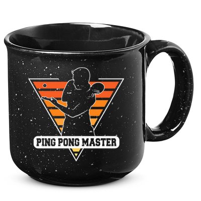 Funny Retro Tabletennis Ping Pong Quote Ping Pong Master Premium 15oz Campfire Ceramic Mug