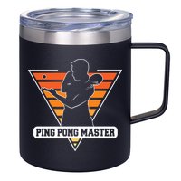 Funny Retro Tabletennis Ping Pong Quote Ping Pong Master Premium 12oz Stainless Steel Coffee Mug