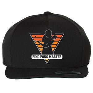 Funny Retro Tabletennis Ping Pong Quote Ping Pong Master Premium Wool Snapback Cap