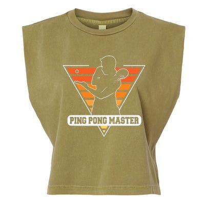 Funny Retro Tabletennis Ping Pong Quote Ping Pong Master Premium Garment-Dyed Women's Muscle Tee