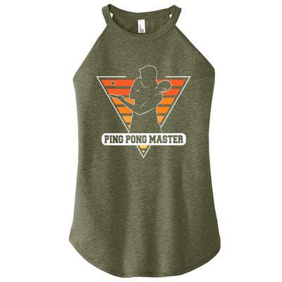 Funny Retro Tabletennis Ping Pong Quote Ping Pong Master Premium Women's Perfect Tri Rocker Tank