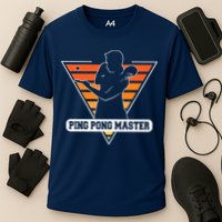 Funny Retro Tabletennis Ping Pong Quote Ping Pong Master Premium Performance Shirt