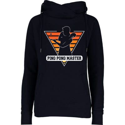 Funny Retro Tabletennis Ping Pong Quote Ping Pong Master Premium Womens Funnel Neck Pullover Hood