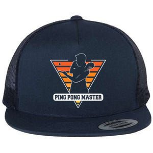 Funny Retro Tabletennis Ping Pong Quote Ping Pong Master Premium Flat Bill Trucker Hat