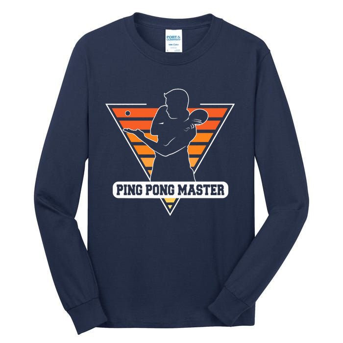 Funny Retro Tabletennis Ping Pong Quote Ping Pong Master Premium Tall Long Sleeve T-Shirt