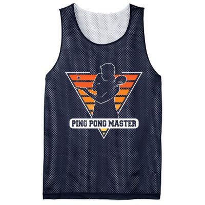 Funny Retro Tabletennis Ping Pong Quote Ping Pong Master Premium Mesh Reversible Basketball Jersey Tank