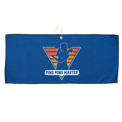 Funny Retro Tabletennis Ping Pong Quote Ping Pong Master Premium Large Microfiber Waffle Golf Towel