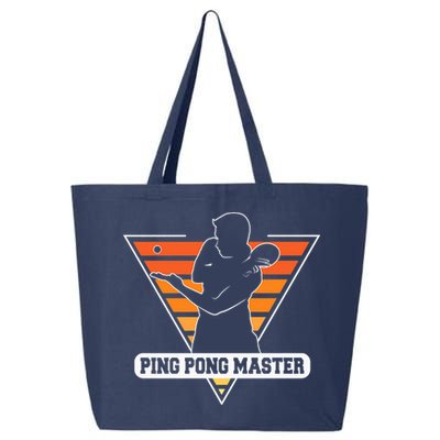 Funny Retro Tabletennis Ping Pong Quote Ping Pong Master Premium 25L Jumbo Tote