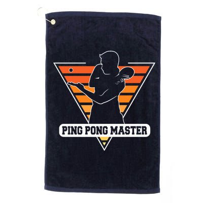 Funny Retro Tabletennis Ping Pong Quote Ping Pong Master Premium Golf Towel