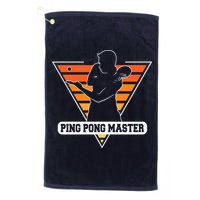 Funny Retro Tabletennis Ping Pong Quote Ping Pong Master Premium Golf Towel
