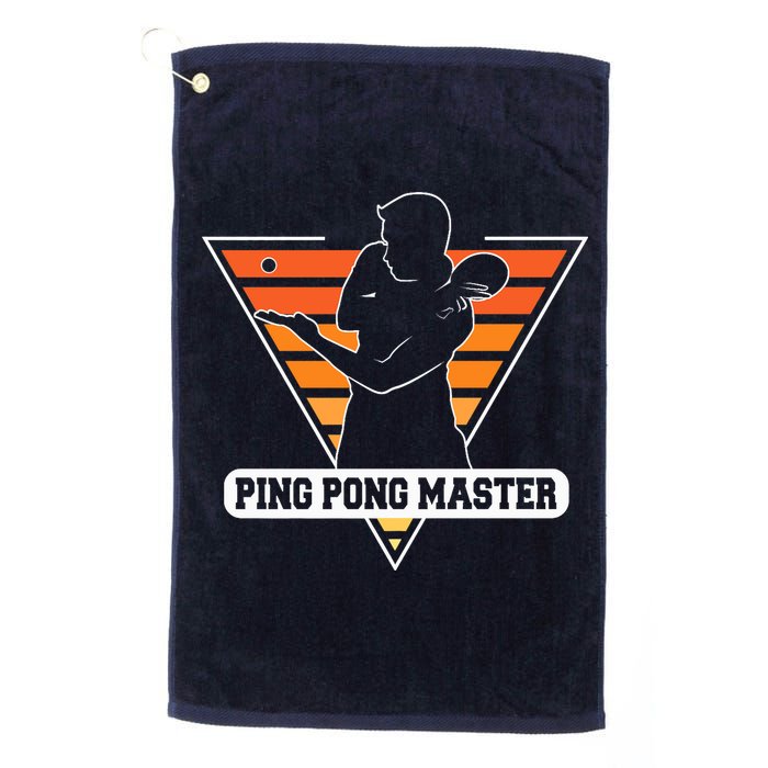 Funny Retro Tabletennis Ping Pong Quote Ping Pong Master Premium Golf Towel