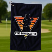 Funny Retro Tabletennis Ping Pong Quote Ping Pong Master Premium Golf Towel